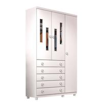 Guarda Roupa Solteiro Evolution 3 Portas 5 Gavetas