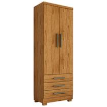 Guarda Roupa Solteiro Floripa 2 Portas 3 Gavetas Cinamomo - Saga Decor