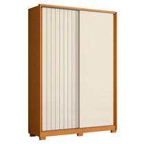 Guarda Roupa Solteiro Frizatto 02 Portas de Correr Cinamomo Off White - Móveis Albatroz