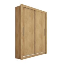 Guarda Roupa Solteiro Grande 2 Portas Marrom Glass Caemmun