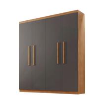 Guarda Roupa Solteiro Hera 4 Portas MDF Rufato Guarda Roupa Solteiro Hera 4 Portas MDF Rufato
