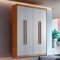 Guarda Roupa Solteiro Heros 4 Portas E 2 Gavetas Moderna Imbuia/off White Guarda Roupa Solteiro Heros 4 Portas E 2 Gavetas Moderna Imbuia/off White