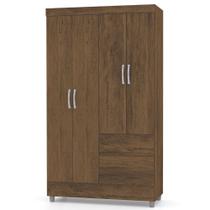 Guarda Roupa Solteiro Ideal Plus 4 Portas Imbuia Rústico VR Guarda Roupa Solteiro Ideal Plus 4 Portas Imbuia Rústico VR