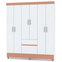 Guarda Roupa Solteiro Ideal Plus 6 Portas Branco Camarim Flex VR Guarda Roupa Solteiro Ideal Plus 6 Portas Branco Camarim Flex VR
