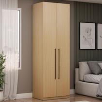 Guarda-Roupa Solteiro Infinity 2 Portas 2 Prateleiras Savana - Genialflex Guarda-Roupa Solteiro Infinity 2 Portas 2 Prateleiras Savana - Genialflex