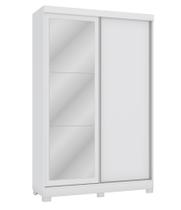 Guarda Roupa Solteiro Kappesberg 2 Portas com Pés e Espelhos CB01N571 Branco Guarda Roupa Solteiro Kappesberg 2 Portas com Pés e Espelhos CB01N571 Branco
