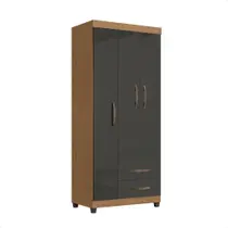 Guarda-roupa Solteiro Lion 3 Portas 2 Gavetas Roupeiro