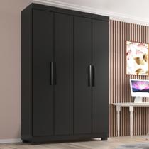 Guarda Roupa Solteiro Lisboa 4 Portas 2 Gav Com Pés Guarda Roupa Solteiro Lisboa 4 Portas 2 Gav Com Pés