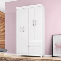 Guarda Roupa Solteiro Lótus 4 Portas + 2 Gavetas - Demóbile