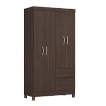 Guarda Roupa Solteiro Lótus 4 Portas e 2 Gavetas - Demóbile Guarda Roupa Solteiro Lótus 4 Portas e 2 Gavetas - Demóbile