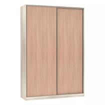 Guarda-Roupa Solteiro Luciane 2 Portas de Correr 3 Gavetas Prime Plus 160 cm