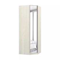 Guarda-Roupa Solteiro Luciane Diagonal Prime Plus 1 Porta Alumínio com Espelho