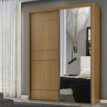 Guarda Roupa Solteiro MDF 2 Portas 1 com Espelho 170 cm Qualitá Belmax