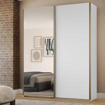 Guarda Roupa Solteiro MDF 2 Portas 1 com Espelho 178,5 cm Raffinato Belmax Guarda Roupa Solteiro MDF 2 Portas 1 com Espelho 178,5 cm Raffinato Belmax