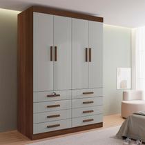 Guarda-roupa Solteiro Mdf 4 Portas 8 Gavetas Marselha Plus Guarda-roupa Solteiro Mdf 4 Portas 8 Gavetas Marselha Plus