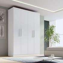 Guarda-roupa Solteiro MDF Fenix 04 Portas 03 Gavetas