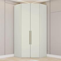 Guarda-Roupa Solteiro Modulado de Canto Predileto 2 Portas Areia Hp - Henn