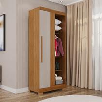 Guarda-Roupa Solteiro Modulado Freyr 1 Porta com Pés Cinamomo/Off White - Pnr Móveis