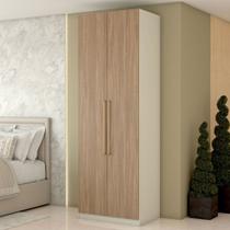 Guarda-Roupa Solteiro Modulado Kalore 2 Portas 3 Gavetas Kalore Areia/Jequitibá - Panorama Móveis Guarda-Roupa Solteiro Modulado Kalore 2 Portas 3 Gavetas Kalore Areia/Jequitibá - Panorama Móveis
