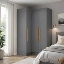 Guarda-Roupa Solteiro Modulado Odisseia Plus 3 Portas Onix - Maxel