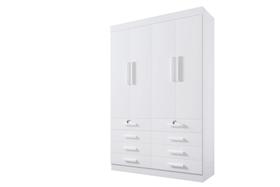Guarda Roupa Solteiro Mônaco 4 Portas 8 Gavetas com pés - D Doro