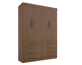 Guarda Roupa Solteiro Mônaco 4 Portas 8 Gavetas com pés - D Doro