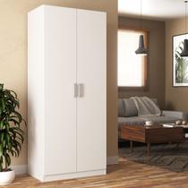 Guarda-Roupa Solteiro Monarca 2 Portas Cor Branco Guarda-Roupa Solteiro Monarca 2 Portas Cor Branco