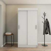 Guarda-Roupa Solteiro Orlando 2PT Branco Guarda-Roupa Solteiro Orlando 2PT Branco