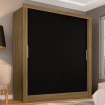 Guarda Roupa Solteiro Paloma 2 Portas Boreal/ Preto