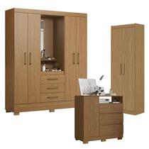 Guarda Roupa Solteiro Paris 2045150 com Armário Multiuso 2000191 e Cômoda 2014143 Atacama - Aramóveis Guarda Roupa Solteiro Paris 2045150 com Armário Multiuso 2000191 e Cômoda 2014143 Atacama - Aramóveis