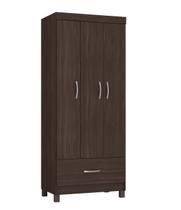 Guarda Roupa Solteiro Pequeno 3 Portas 1 Gaveta 2 Prateleira 1 Cabideiro Prince