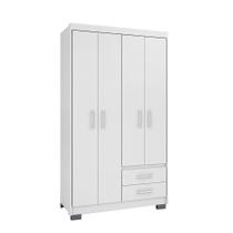 Guarda-Roupa Solteiro Primacy 4 PT 2 GV Branco Guarda-Roupa Solteiro Primacy 4 PT 2 GV Branco