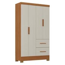 Guarda Roupa Solteiro Primordial Max 4 Portas 2 Gavetas Cinamomo Areia Fosco - Zanzini Guarda Roupa Solteiro Primordial Max 4 Portas 2 Gavetas Cinamomo Areia Fosco - Zanzini