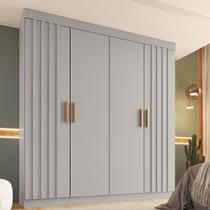 Guarda Roupa Solteiro Ripado 4 Portas Siena Faimec