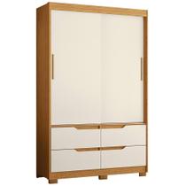 Guarda Roupa Solteiro Sole 2 Portas e 4 Gavetas - Móveis Albatroz Guarda Roupa Solteiro Sole 2 Portas e 4 Gavetas - Móveis Albatroz