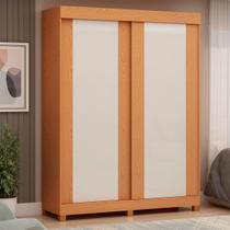 Guarda-Roupa Solteiro Toledo 2 Portas 100% Mdf Flex Cinamomo/Off White/Fendi - Genialflex