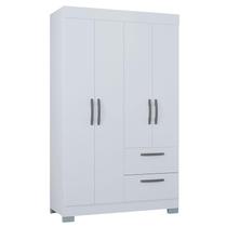 Guarda Roupa Solteiro Tóquio 4 Portas Branco Brilho - Poquema Guarda Roupa Solteiro Tóquio 4 Portas Branco Brilho - Poquema