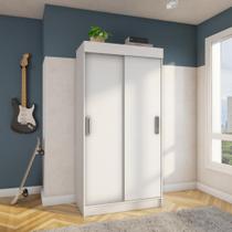 Guarda-Roupa Solteiro Vegas 2PT Branco Guarda-Roupa Solteiro Vegas 2PT Branco