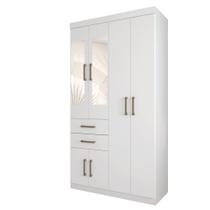 Guarda Roupa Solteiro Verona 6 portas 2 gavetas com Espelhos Santos Andira