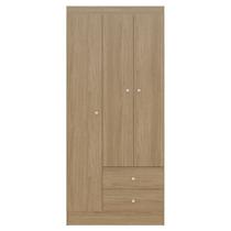 Guarda Roupa Solteiro Versa 3 Portas Freijó Fosco - Kits Paraná