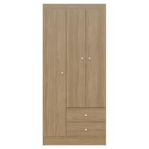 Guarda Roupa Solteiro Versa 3 Portas Freijó Fosco - Kits Paraná