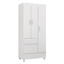 Guarda Roupa Solteiro Wind 3 Portas e 2 Gavetas Flex Branco - Demóbile Guarda Roupa Solteiro Wind 3 Portas e 2 Gavetas Flex Branco - Demóbile