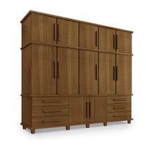 Guarda Roupa Splendore com 5 Portas Carvalho - Bela Móveis