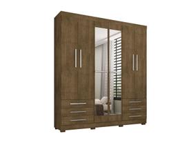 Guarda roupa Suntuoso 6 portas 6 gavetas com espelho