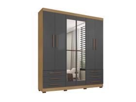 Guarda roupa Suntuoso 6 portas 6 gavetas com espelho
