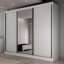 Guarda Roupa Turim 3 Portas 6 Gavetas Com Espelho Clic Móveis