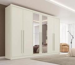 Guarda Roupa Valência 6 Portas 6 Gavetas Espelhado MDF MadeMarcs MadeMarques Guarda Roupa Valência 6 Portas 6 Gavetas Espelhado MDF MadeMarcs MadeMarques