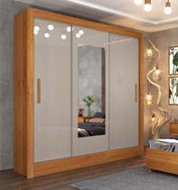 Guarda Roupa Valência com Espelho 3 Portas 4 Gavetas Tcil Móveis