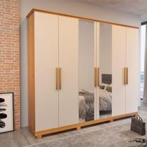 Guarda Roupa Vellar Liso 6 Portas Bom Pastor Naturale-off White