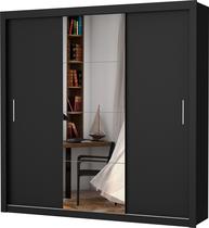 Guarda roupa veneza plus gold (1 pt c/ espelho) - preto Guarda roupa veneza plus gold (1 pt c/ espelho) - preto